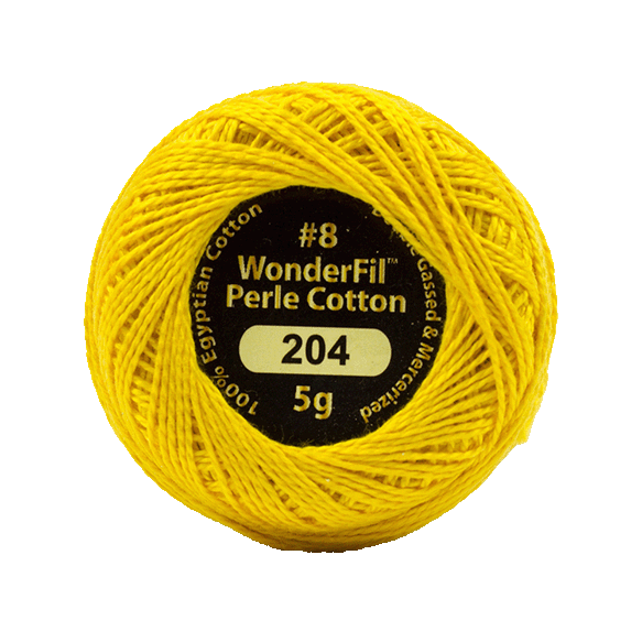 Eleganza Perle Cotton Radiant Gold 204 hand embroidery thread