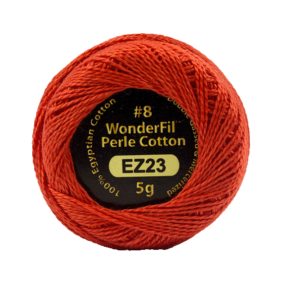 Eleganza Perle Cotton Race Car Red 23 hand embroidery thread