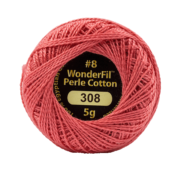 Eleganza Perle Cotton Raspberry Frosting 308 hand embroidery thread