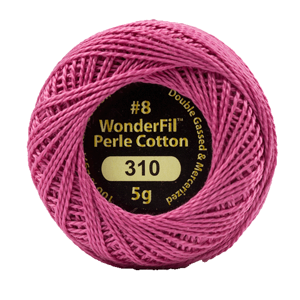 Eleganza Perle Cotton Pink Gloss 310 hand embroidery thread