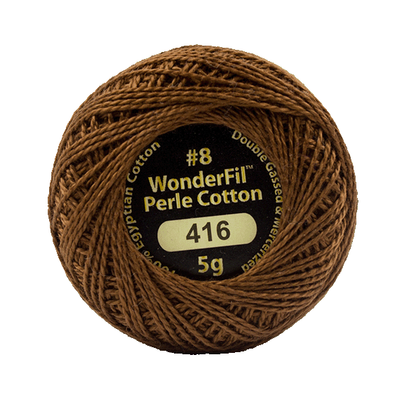Eleganza Perle Cotton Milk Chocolate 416 hand embroidery thread