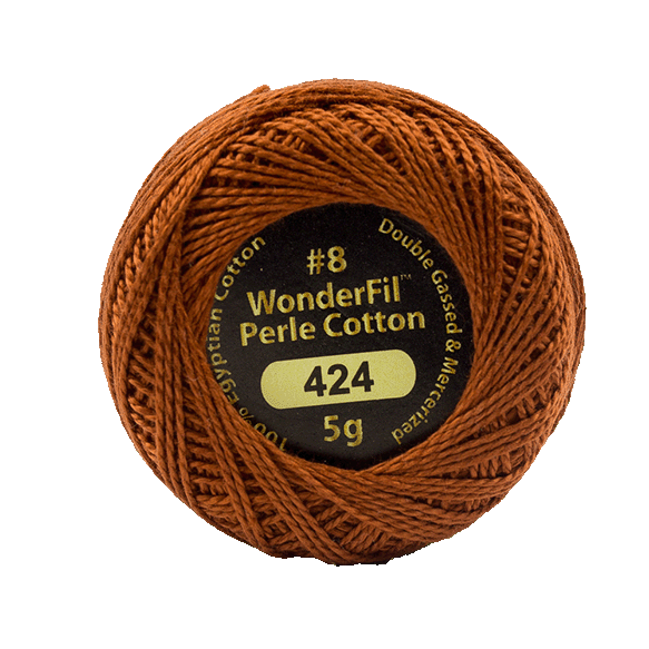 Eleganza Perle Cotton Tawny Owl 424 hand embroidery thread
