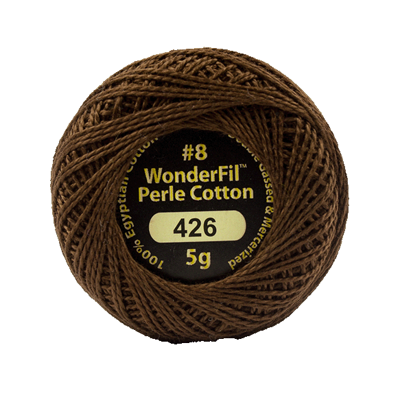 Eleganza Perle Cotton Nutmeg 426 hand embroidery thread
