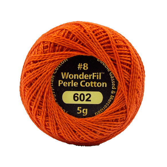 Eleganza Perle Cotton Hot Coals 602 hand embroidery thread