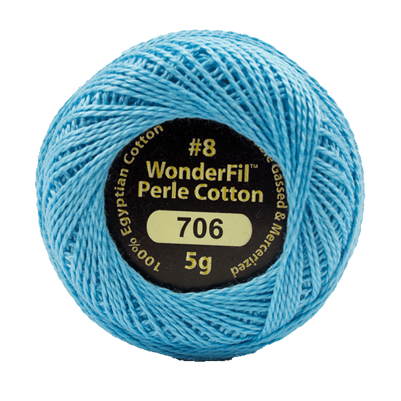 Eleganza Perle Cotton Summer Skies 706 hand embroidery thread