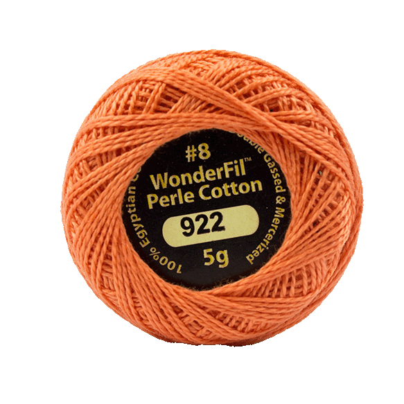 Eleganza Perle Cotton Coral 922 hand embroidery thread