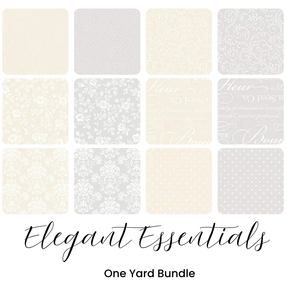 Elegant Essentials One Yard Bundle - coordinating quilt fabric bundle