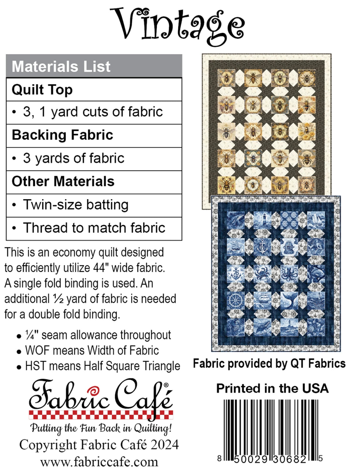 Vintage 3 Yard Quilt Pattern - image 2 - quilting pattern with step-by-step instructions