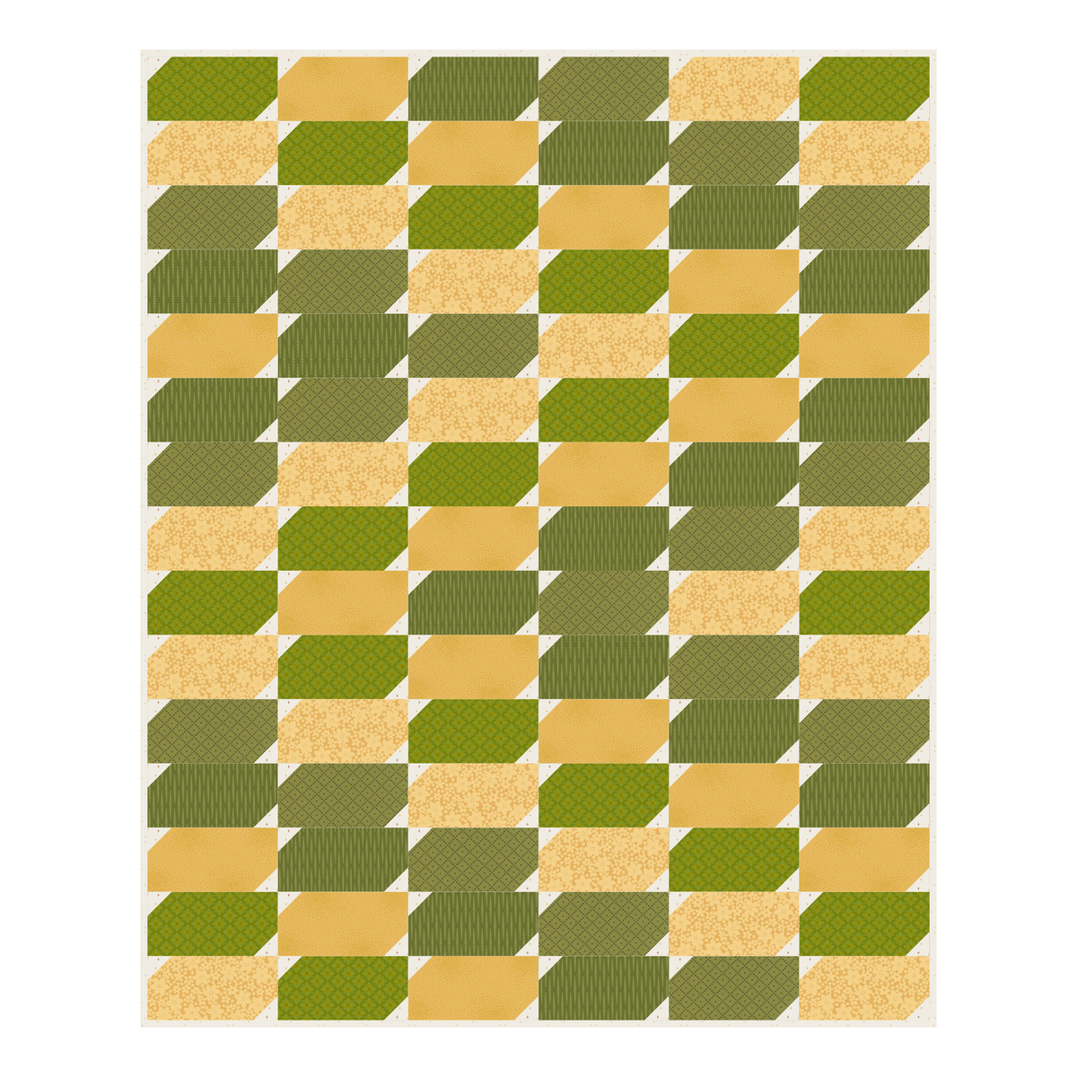 Fern & Honey Quilt Kit - image 2 - complete quilt kit with fabric and instructions