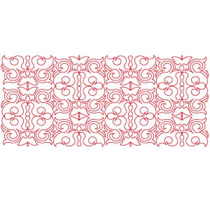 Hera Pantograph/Border Digital File - image 3 - longarm quilting pantograph digital design file