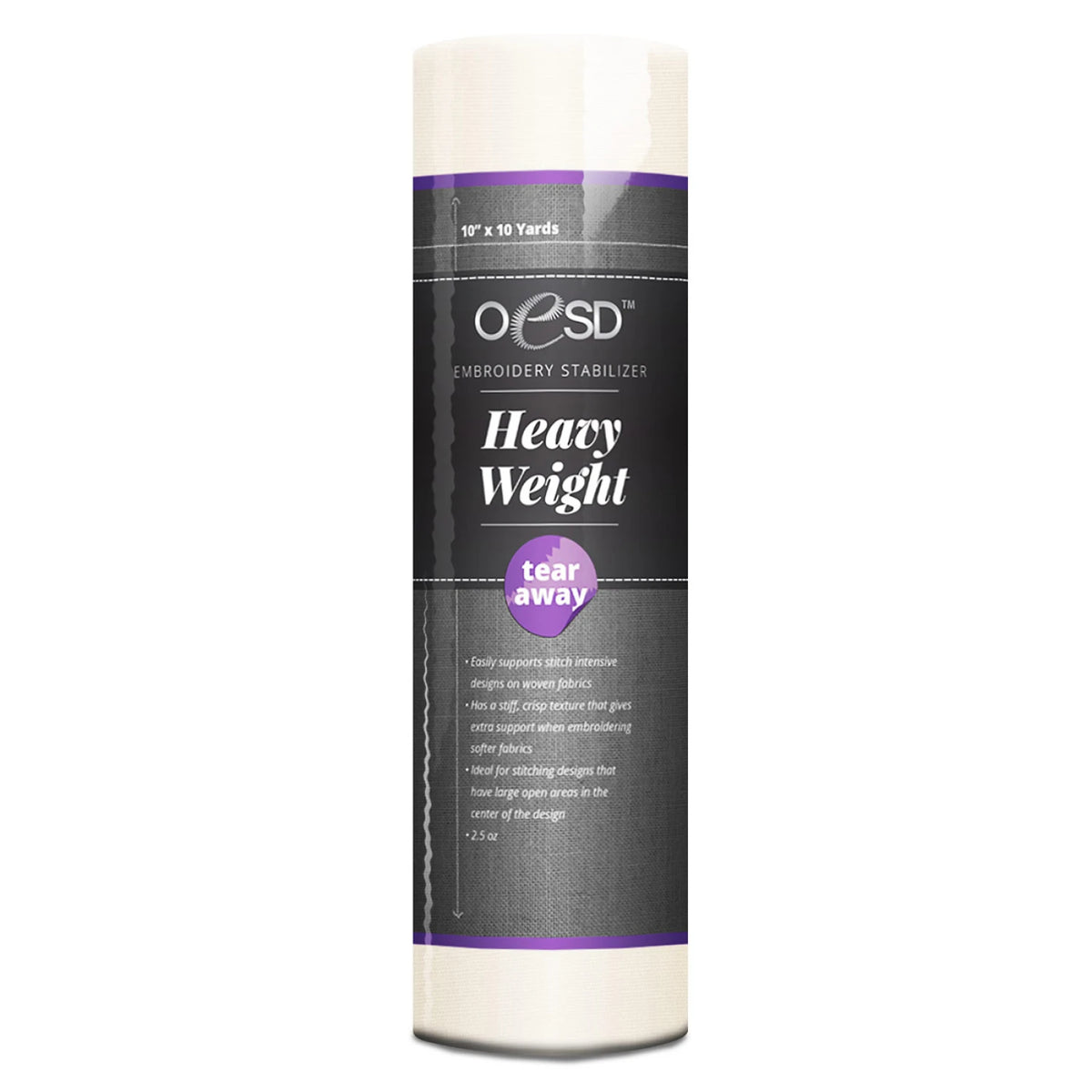 OESD Heavy Weight White 10in x 10 yds - quilting supply from Quilted Joy