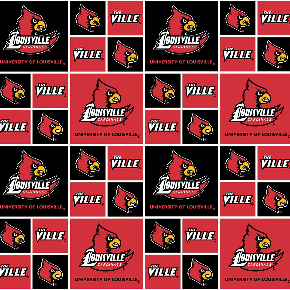 University of Louisville Geometric Fabric Yardage