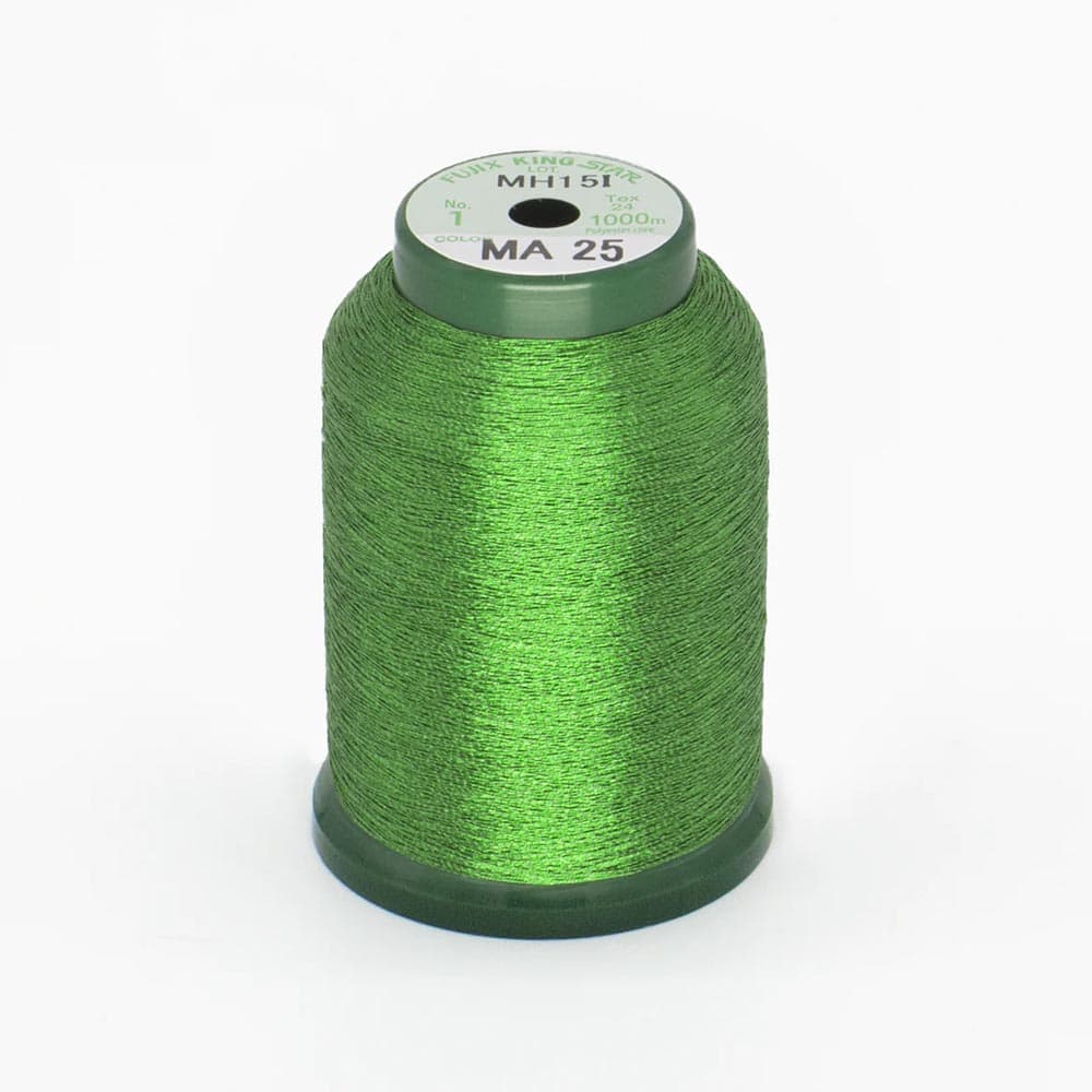KingStar Thread Metallic Leaf Green MA25 - 1000 meters