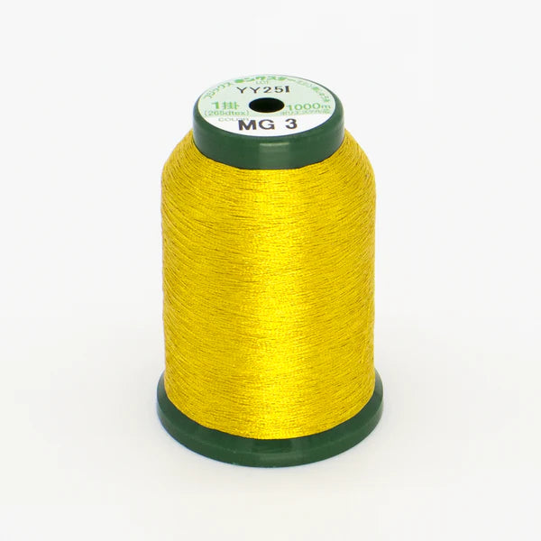 KingStar Thread Metallic Gold MG3 - 1000 meters - quilting thread for machine and hand quilting