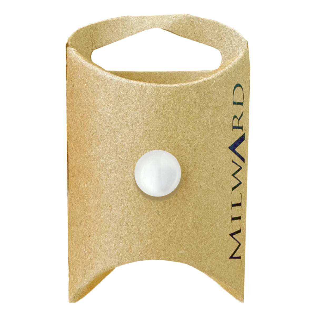 Milward Green Carded White 11mm (18L) Nylon Shank Button