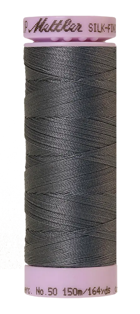 Mettler Cotton Silk Finish 50wt 150m Mousy Gray