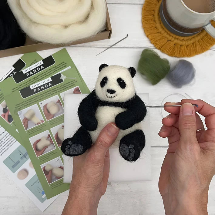 Panda Needle Felting Kit - image 6 - quilting supply from Quilted Joy