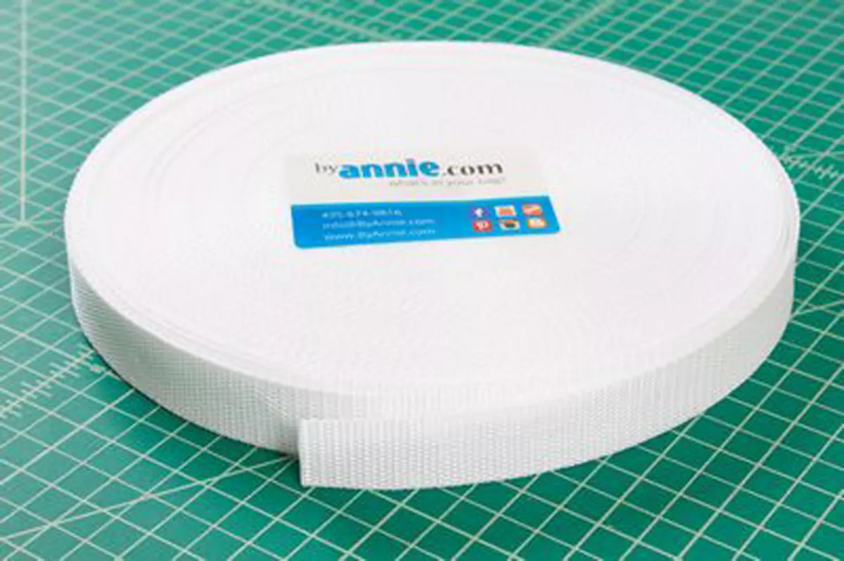 Black Polypro Webbing 1" Wide