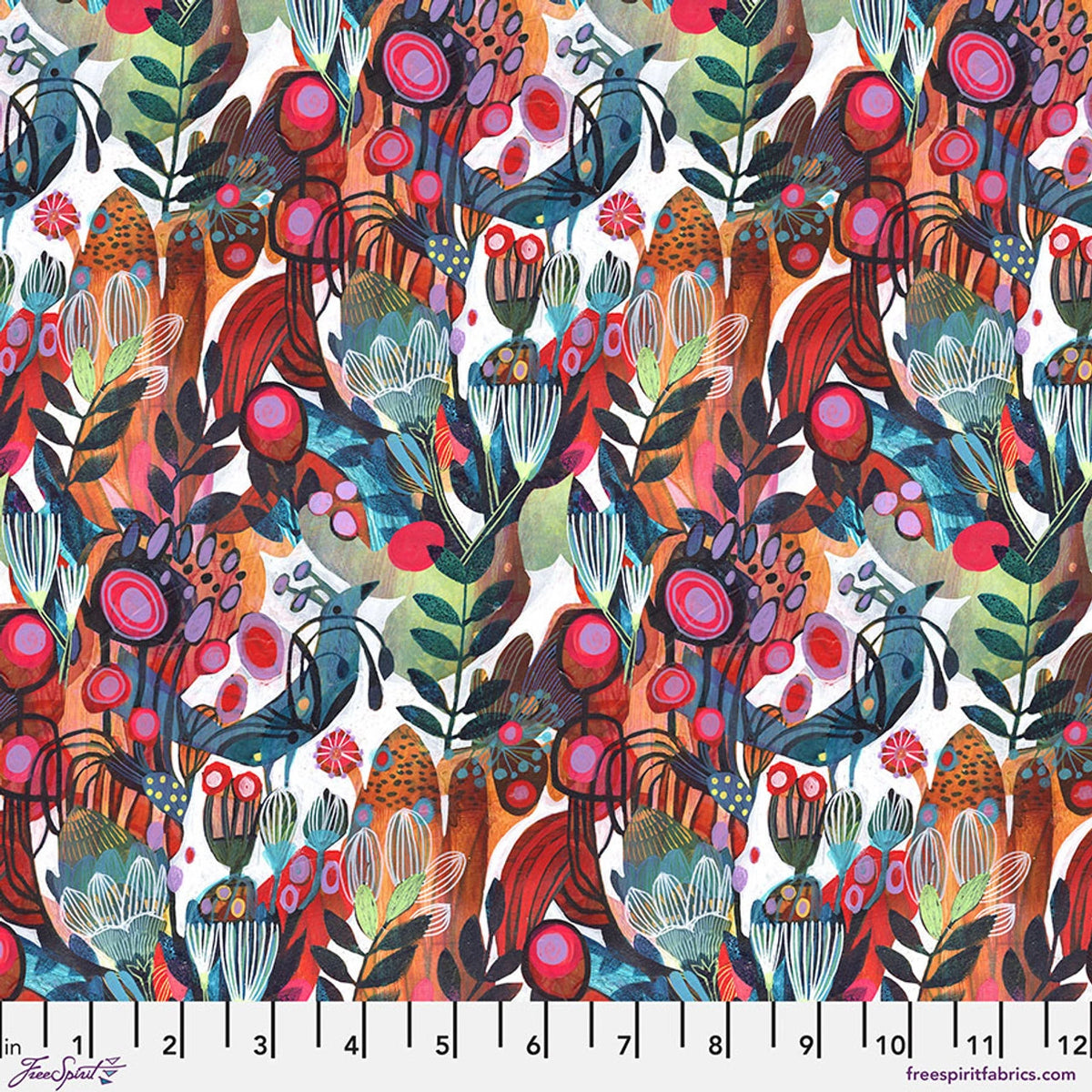 Colori White Cherie Fabric Yardage