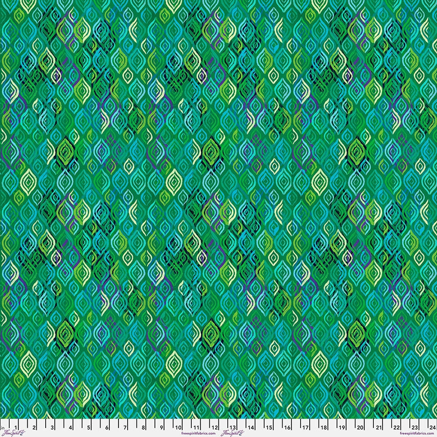 Soda Pop Green Groovy Fabric Yardage - quilt fabric for sewing and quilting projects