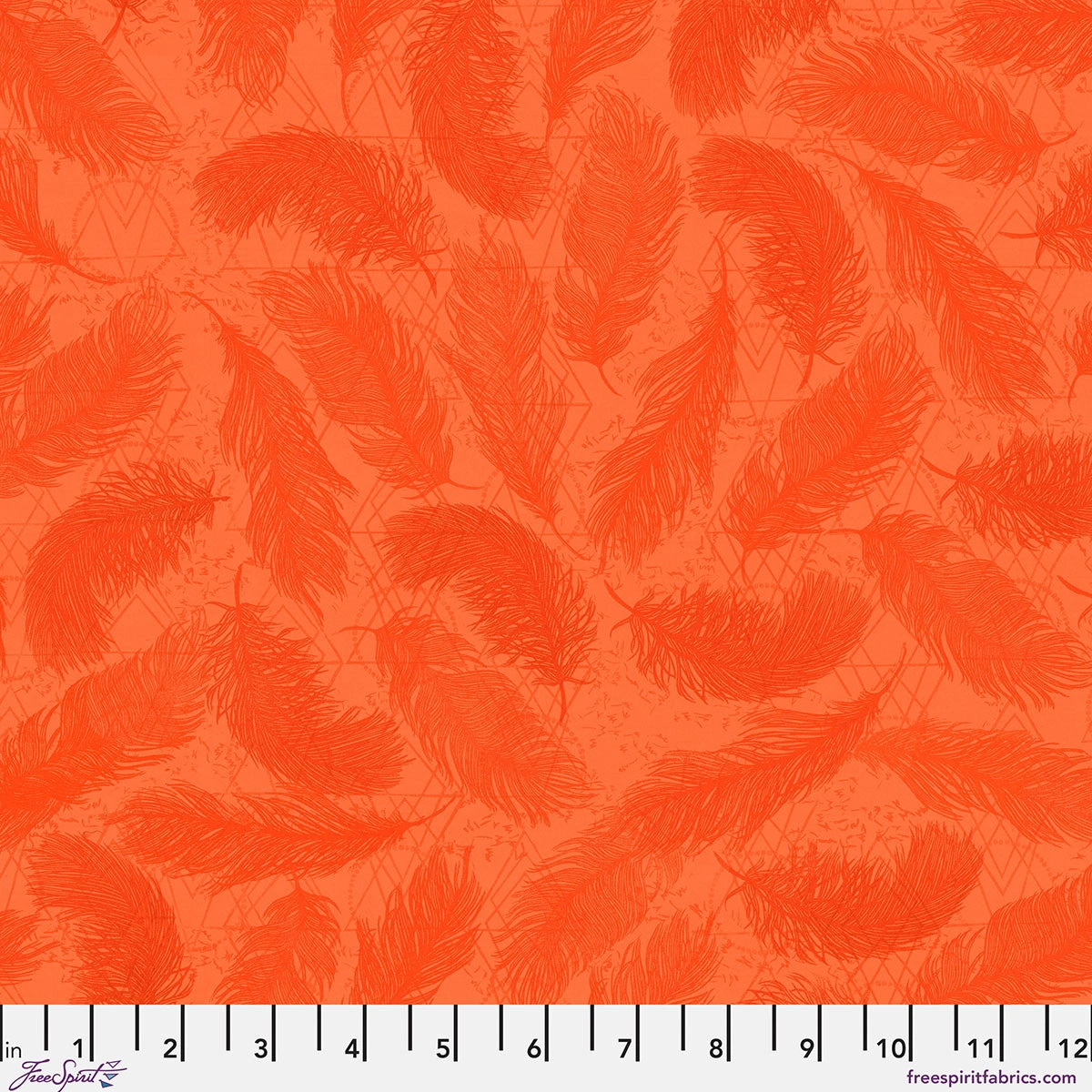The Wisdom Orange The Whispers Fabric Yardage - quilt fabric for sewing and quilting projects