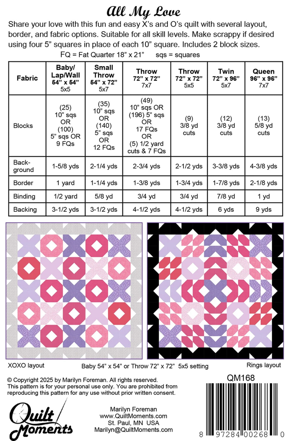 All My Love Quilt Pattern - image 2 - quilting pattern with step-by-step instructions