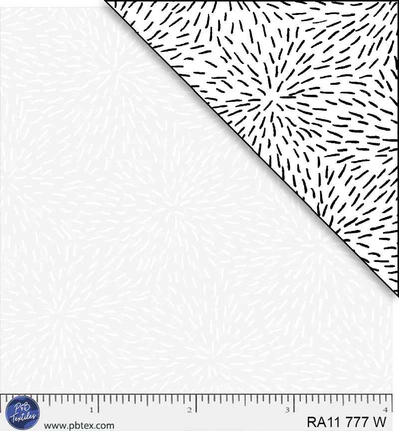 Ramblings White on White Sparkler Fabric Yardage