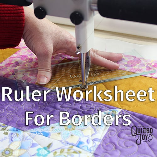 Ruler Worksheet - Digital File - quilting ruler for precision cutting