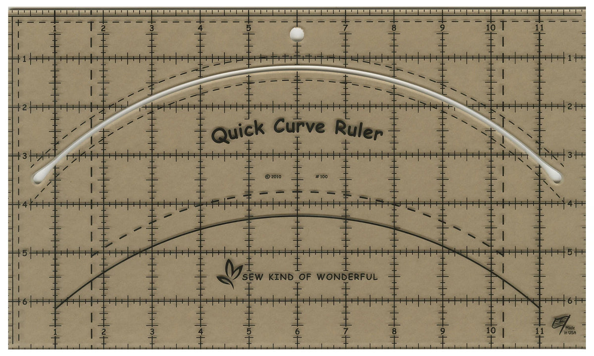 Quick Curve Ruler - image 2 - quilting ruler for precision cutting