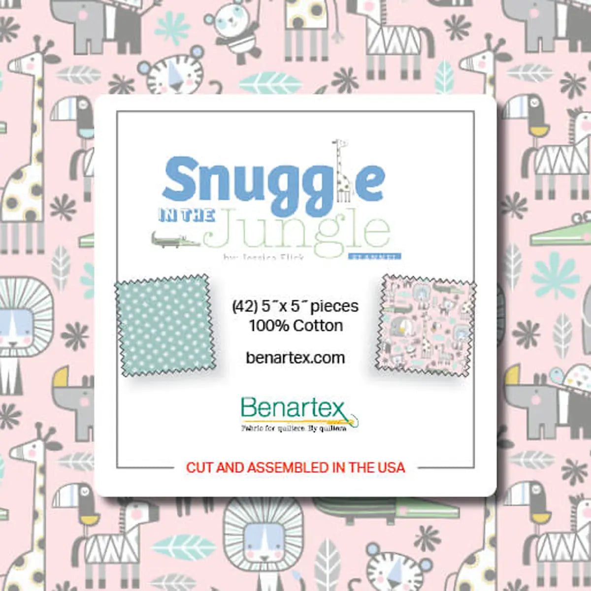 Snuggle in the Jungle Flannel Charm Pack