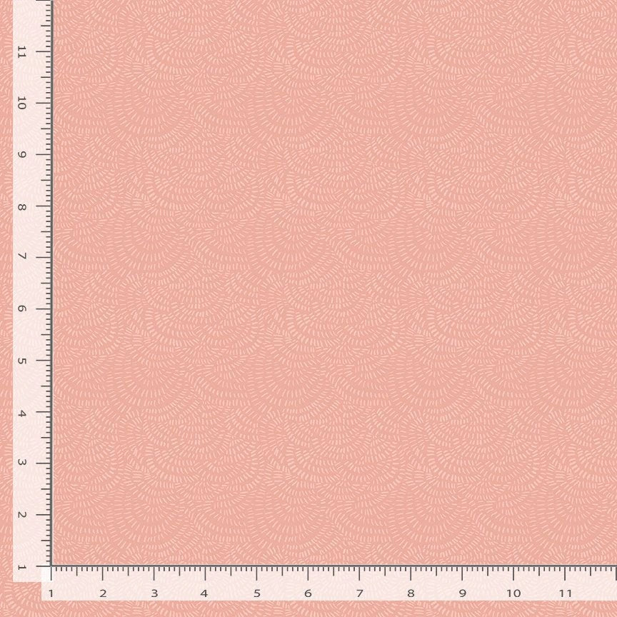 Crimp Peach Fabric Yardage