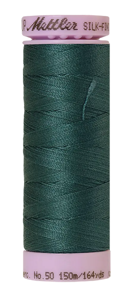Mettler Cotton Silk Finish 50wt 150m Shaded Spruce