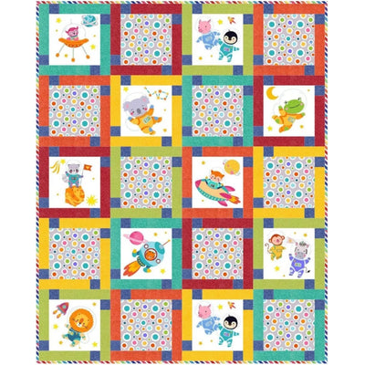 Space Buddies Block Talk Quilt Kit