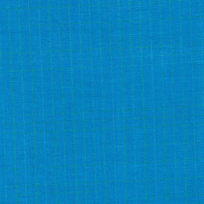 Premium Yarn Dyes Linear Plaid Turquoise Fabric Yardage