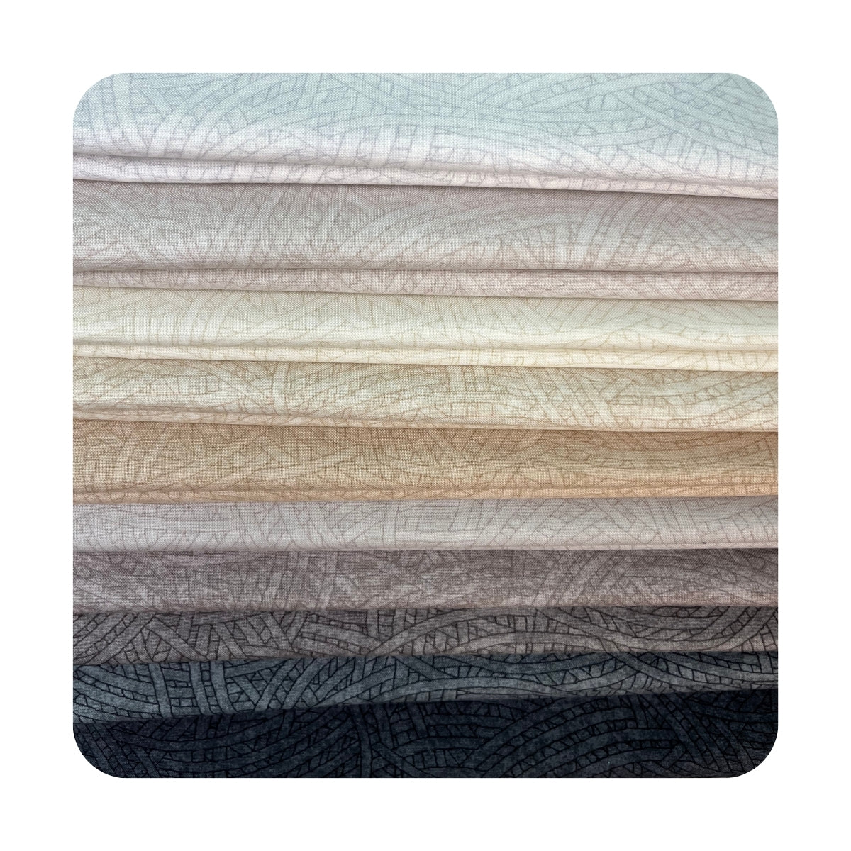 Tangled Neutral one yard bundle quilting cotton collection