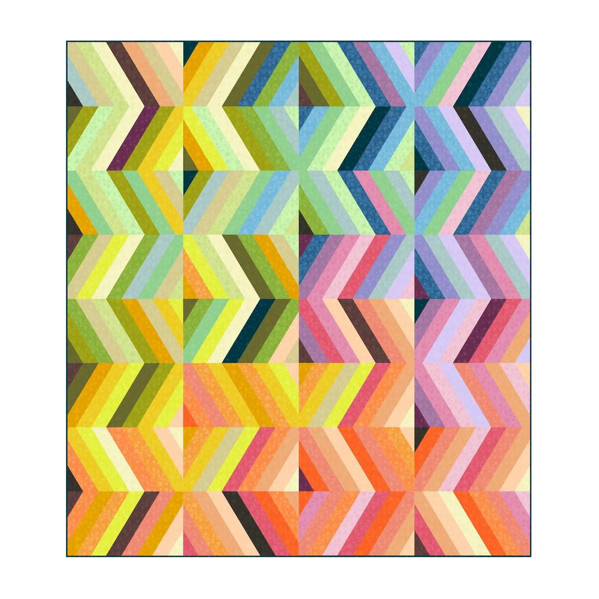 Colour Frolic Watermark Quilt Kit - complete quilt kit with fabric and instructions