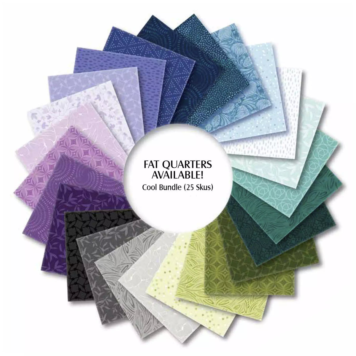 Whimsy II Cool Fat Quarter Bundle