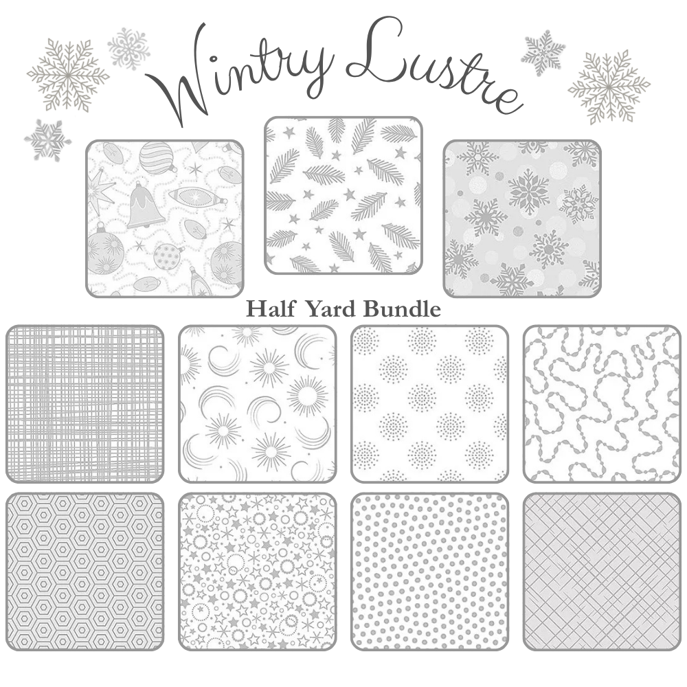 Wintry Lustre Half Yard Bundle - PRESALE - coordinating quilt fabric bundle