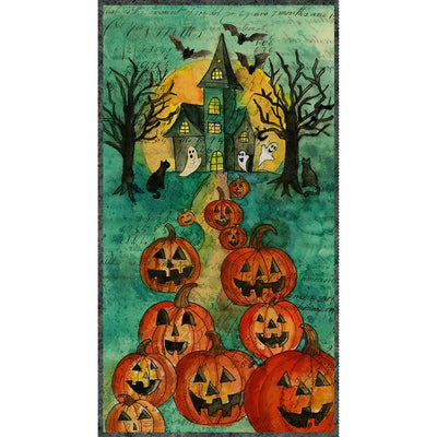 Emerald Hollow Haunted House Panel 24" x 43"
