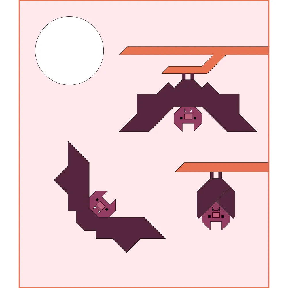 Bat Buddies Quilt Pattern - image 3 - quilting pattern with step-by-step instructions