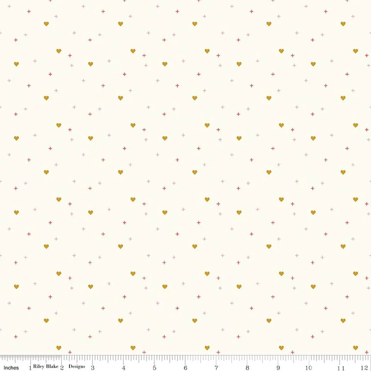 Sparkler Cloud Heart Fabric Yardage - quilt fabric for sewing and quilting projects