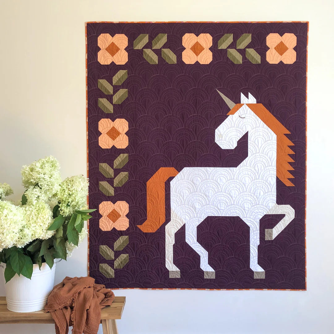 Unicorn Garden Quilt Pattern - image 6 - quilting pattern with step-by-step instructions