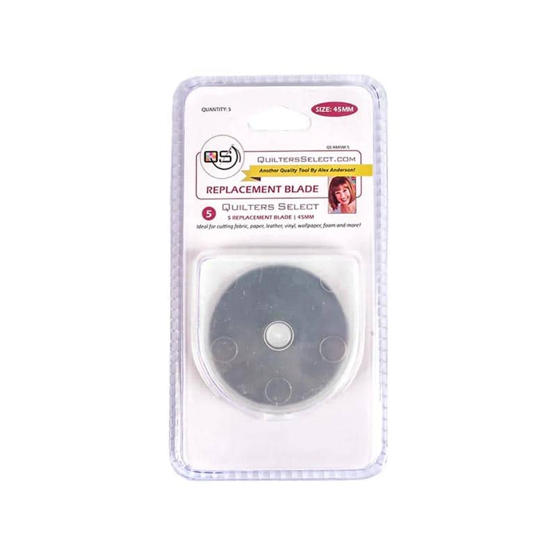 Quilters Select 45mm Rotary Blade Replacements 5pk - quilting supply from Quilted Joy