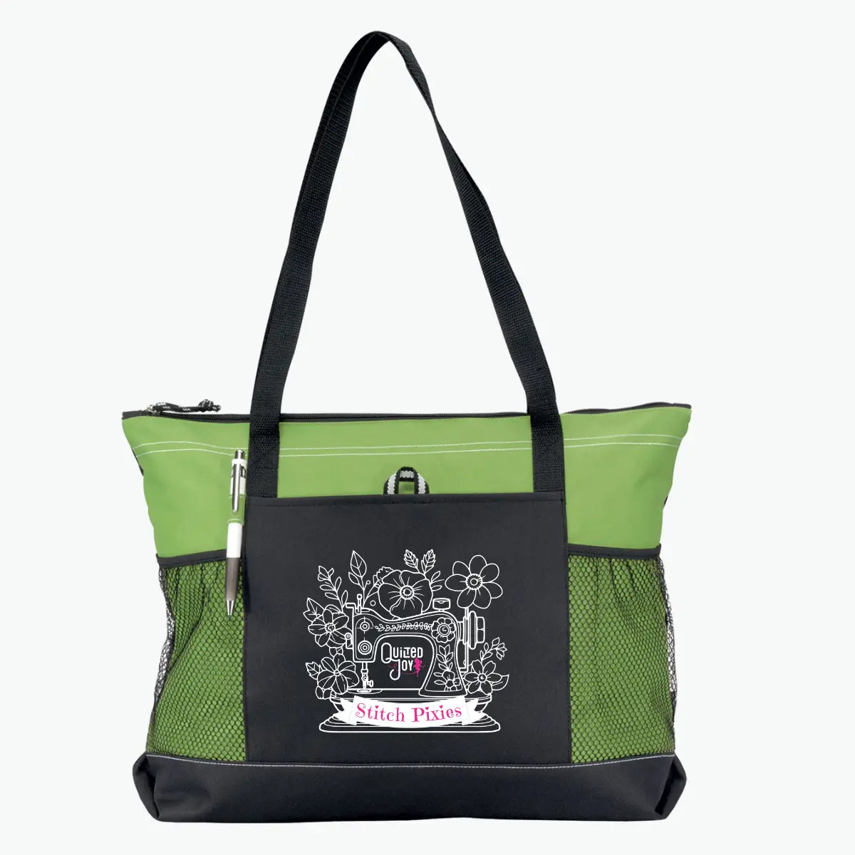 Stitch Pixies Club membership tote bag for Quilted Joy 2026-2027