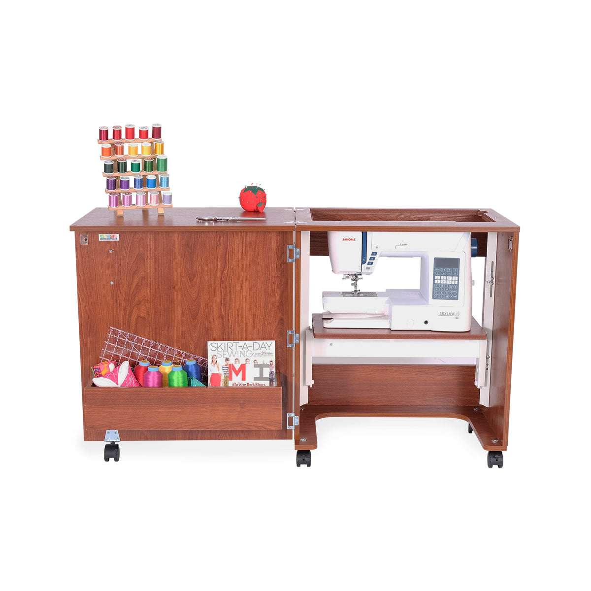 Arrow Judy sewing cabinet leaf raised detail