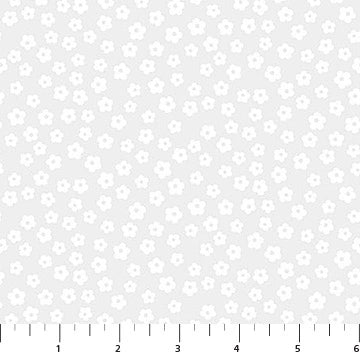 Basically Black and White Blossoms quilting fabric yardage