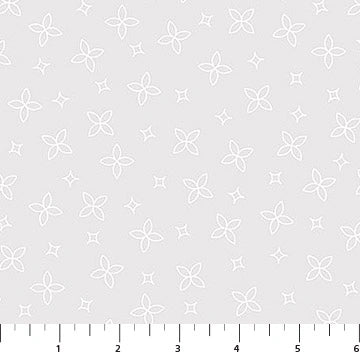 Basically Black and White Quatrefoil quilting fabric yardage