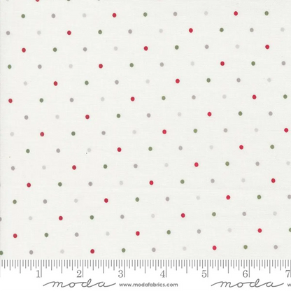Berry and Pine Christmas Magic Dot 108" Wide Quilt Backing Fabric