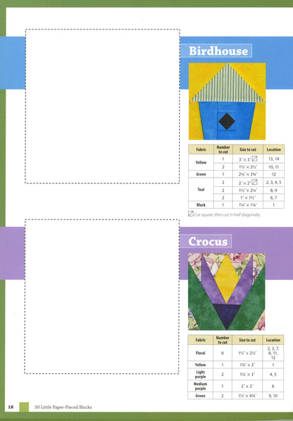 50 Little Paper-Pieced Blocks - image 8 - quilting supply from Quilted Joy