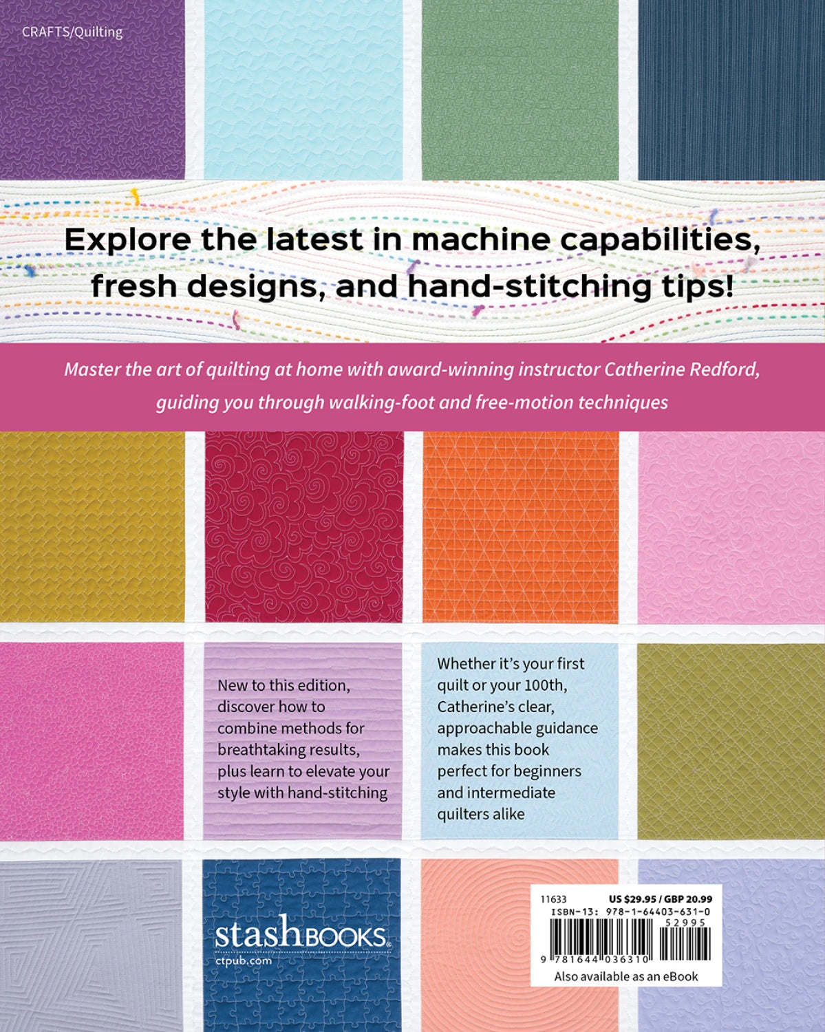 Modern Machine Quilting Second Edition - image 2 - quilting supply from Quilted Joy